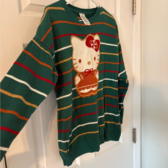 Hello Kitty by Sanrio XL Gingerbread Holiday Sweater Christmas Knit - Picture 4 of 5